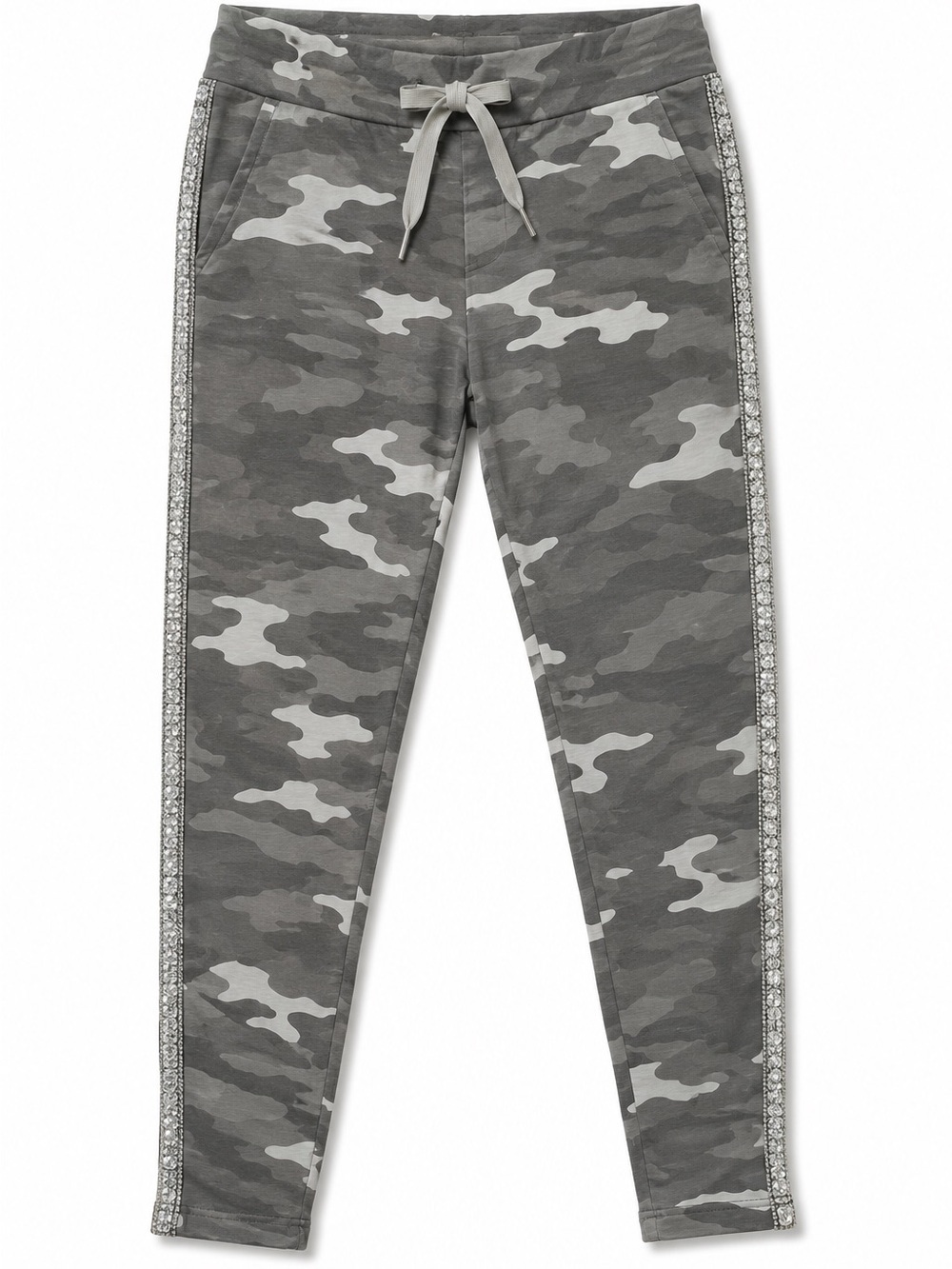 Venti6 Camouflage Joggers with side bling